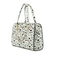 thumbnail image 2 of XOXO Women's Vegan Leather Large White Graffeti Print Everyday Satchel, 2 of 7
