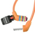 thumbnail image 5 of Uxcell 1.2M Bike Lock Cable, 5 Digit Resettable Combination Anti Theft for Motorcycles and Bicycles, Orange, 5 of 5