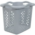 thumbnail image 2 of Home Logic 2 Bushel Lamper Plastic Laundry Basket with Silver Handles, Cement, 2 Pack, 2 of 8