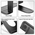 thumbnail image 4 of Sujetalibros, Sujetalibros de metal Accesorios de prensa Almacenamiento de libros de oficina, para el hogar, la oficina, la escuela, la biblioteca (4 pares, 126 x 150 x 170 mm, negro), 4 of 5