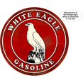 thumbnail image 6 of Vintage Gas Sign Reproduction Vintage Metal Signs Round Metal Tin Sign For Garage And Home 8 Inch Diameter – White Eagle Gas, 6 of 6