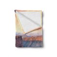 thumbnail image 2 of Wyoming Soft Flannel Fleece Throw Blanket, Aerial Vista Photo of Flaming Gorge National Recreation Area Panorama at Sunset, Cozy Plush for Indoor and Outdoor Use, 50" x 60", Multicolor, by Ambesonne, 2 of 6