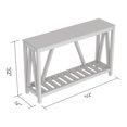 thumbnail image 4 of Safdie & Co. Table D'Entrée Console, Table D'Appoint 52po L Taupe Foncé avec 1 Étagère pour Salon, 4 of 4
