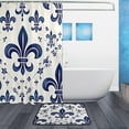 thumbnail image 2 of Coolnut Mardi Gras Lily Bath Curtain Rugs Sets 2 Pcs, Bathroom Theme Set with Shower Curtain and Non-Slip Carpet -12 Hooks-60X72in500 Home Decor, 2 of 7