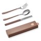 thumbnail image 3 of Conjuntos de vajillas Utensilios de cocina 304 Utensilios de acero inoxidable Conjunto de kits de vajilla portátiles cucharas irrompibles con caso Camping tipo 2 sidaley HA012710-02, 3 of 7