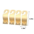 thumbnail image 3 of 4-Pack Car Seat Headrest Hooks with Locking Mechanism | Heavy-Duty Purse & Handbag Hooks | Backseat Organizer for Shopping Bags, Hats & Lunch Bags | Beige & Brown Plastic Design, 3 of 7