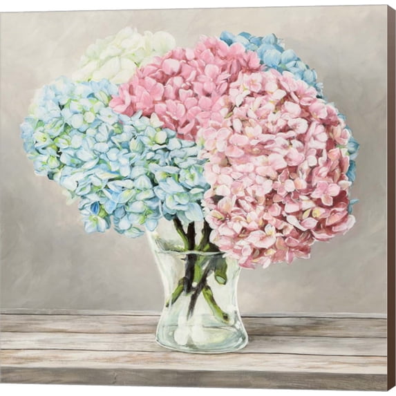 Fleurs et Vases Blanc II by Remy Dellal, Canvas Wall Art