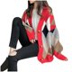thumbnail image 1 of Suéter de cuello redondo para mujer, suéter de punto con botones, manga larga, color liso, con rayas, blusa para mujer, 1 of 2