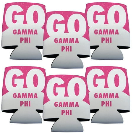 

Gamma Phi Beta Can Cooler Set of 6 - Go Gamma Phi Circles