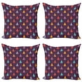 thumbnail image 1 of Ambesonne Christmas Throw Pillow Cover 4 Pack, Tree Rhombus, 16", Multicolor, 1 of 2