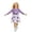 00&Purple1597, variant on Tiijoy Girls Outfits Bow Floral Sleeveless Dress with Ruffle Cardigan Jacket, Sizes 2-8
