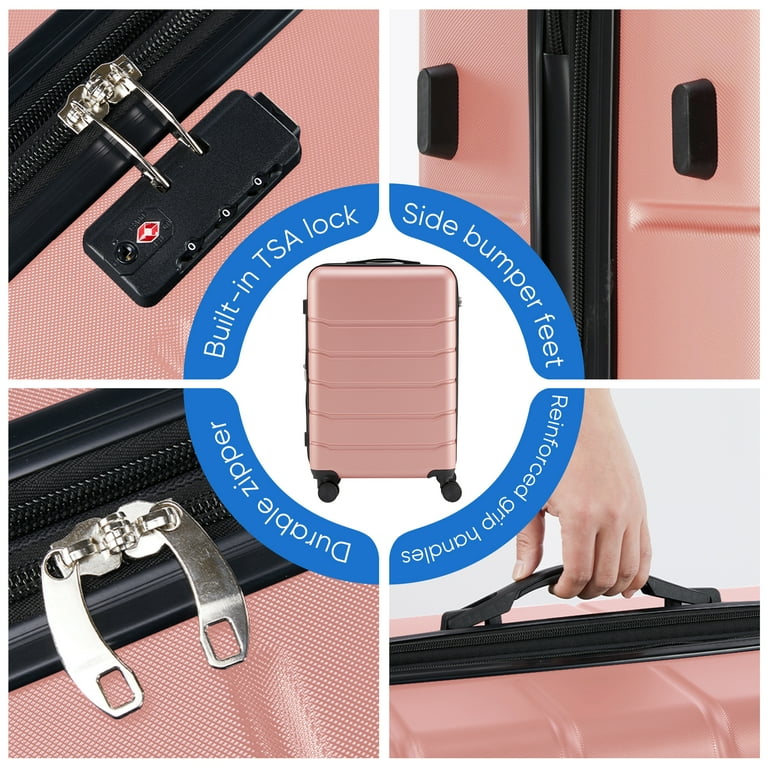 edx 24 Inch Hardside Expandable Luggage with Spinner Wheels