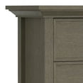 thumbnail image 6 of Simpli Home Redmond 39 inch Wide Solid Wood Transitional Medium Storage Cabinet in Farmhouse Grey, 6 of 13