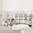 thumbnail image 4 of Ambesonne Animal Throw Pillow Cover 2 Pack, Boston Terrier Dogs, 20", Grey Cream White, 4 of 7