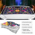 thumbnail image 5 of Disketp Windshield Sun Shade, Car Sun Shade For Front Window Cinco De Mayo Floral Sunshades Sun Visor Protector Blocks Uv Rays Foldable, 5 of 9