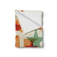 thumbnail image 2 of 80th Birthday Soft Flannel Fleece Throw Blanket, 80 Years Old Party Theme Universal Happy Best Wish, Cozy Plush for Indoor and Outdoor Use, 50" x 70", Pale Vermilion and Green, by Ambesonne, 2 of 6