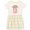 Natural with Stripes, variant on Inktastic Always Axolotl Questions Cute Curious Axolotl Girls Toddler Dress