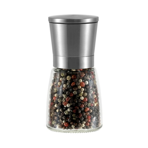 Molino de pimienta de acero inoxidable Elegante molinillo de pimienta negra y marisco para obtener un sabor fresco en cada comida.