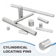 thumbnail image 4 of Uxcell 110 piezas pasador de espiga 6mm x 6mm soporte de estante pasador de espiga acero inoxidable 304, 4 of 6