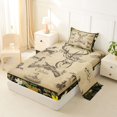 thumbnail image 2 of Castle Fairy Vintage Hunting Cabin Deer Twin Sheets 3pcs for Teens,Rustic Hunting Dog Duck Bedding,Khaki Camo Green,1 Fitted Sheet, 1 Flat Sheet and 1 Pillowcase, 2 of 6