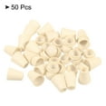 thumbnail image 3 of Unique Bargains Bell End Stopper, Cord Rope Lock for Drawstring Bag, Beige 50 Pack, 3 of 5