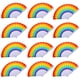 thumbnail image 1 of Ventiladores plegables Hananona Rainbow, 24 unidades, poliéster (42 x 23 cm), 1 of 7
