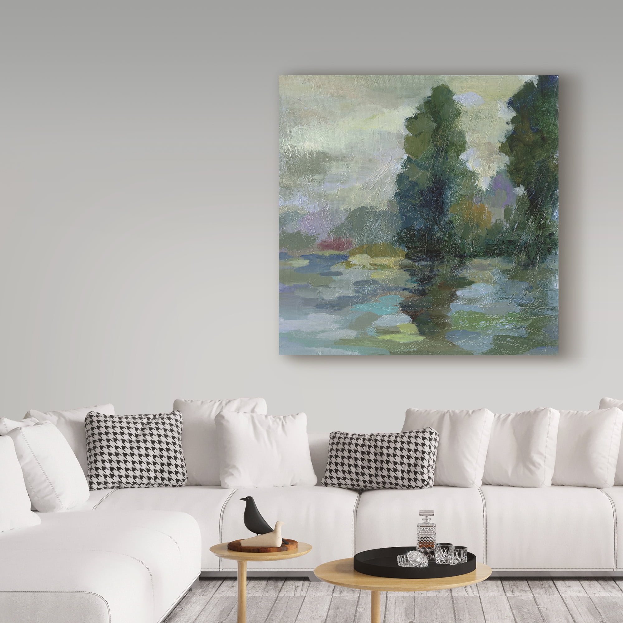 Trademark Fine Art 'Sunrise at the Lake II' Canvas Art by Silvia Vassileva