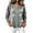 Gray, variant on Women's Floral Embroidered Cardigan Button Down Crew Neck Long Sleeve Casual Sweater