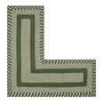 thumbnail image 3 of Better Trends L-Shaped Braided Rug, 20" x 48" x 48", Reversible 100% Polypropylene Indoor Corner Area Rug, Newport Collection – Sage, 3 of 5