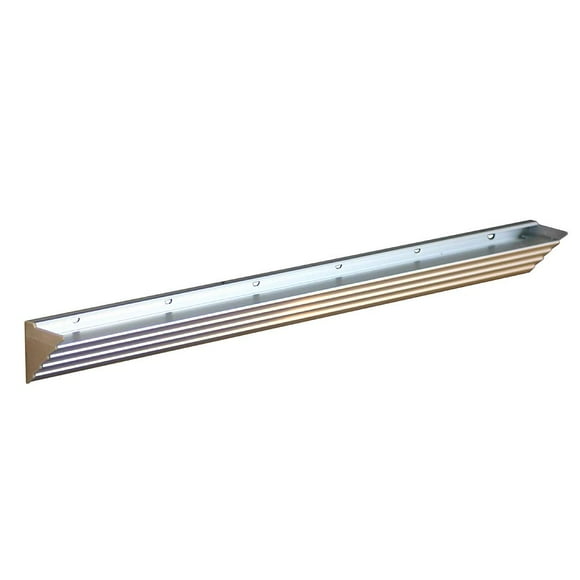 LTL Home Products Wallscapes Glacier Floating Glass Wall Shelf Kit, 8"x48", Opaque