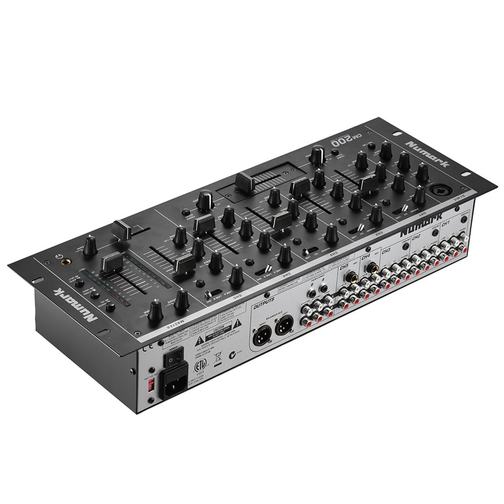 Dcenta Professional 5Channel DJ Rack Mount Stereo Mixer Mixing Console