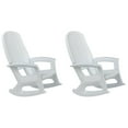thumbnail image 1 of Semco Rockaway Chaise Berçante de Porche Toutes Saisons pour Patio, Blanc (Lot de 2), 1 of 12