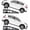 Black, variant on 2 Pack Hydraulic Car and Truck Service Ramps,Low Profile Car Lift Service Ramps for Oil Changes,11000 Lbs (5 Tons), Adjustable Lift Height 9.8" to 16.21", Home Garage,Vehicle Auto Garage