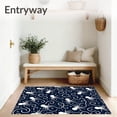 thumbnail image 3 of ODIKA 6x9 Machine Washable Non-Slip Area Rug, Enchanted Underwater Octopus Starry Night Tapestry High Traffic Rug with Pad, Blue, 513680, 3 of 8