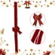 thumbnail image 5 of 10PC Artificial Silk Rose Flowers With Leaves And Thorns - Snow Mountaind Style, 5 of 7