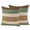 thumbnail image 2 of Pack of 2 Outdoor Pillow Covers 24x24 Inch Waterproof Farmhouse Sage Green Brown Throw Pillow Covers,Decorative Couch Pillow Shams Protectors Country Vintage Wooden Patio Pillowcases Cushion Covers, 2 of 8
