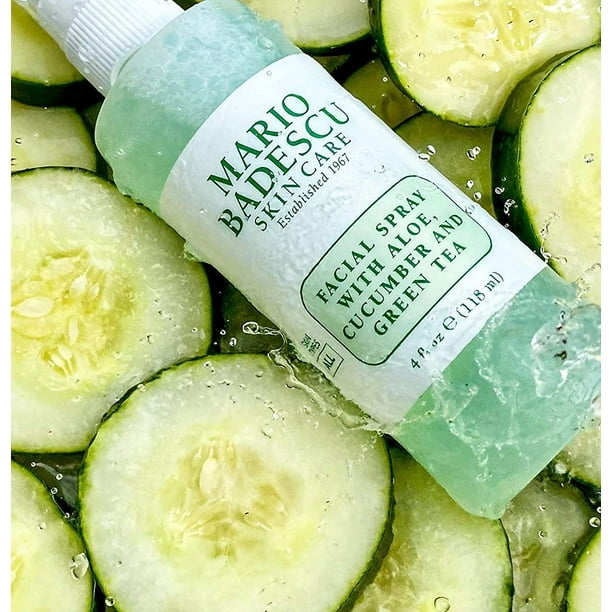 Mario Badescu Facial Spray Aloe, Cucumber & Green Tea Duo, 4 oz. & 8 oz - Walmart.com