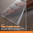 thumbnail image 4 of Queekay 4 Pack Acrylic Wood Display Stand Wooden Tiered Display Shelf Clear Acrylic Organizer Shelves Rack Step Riser Ladder Stand for Figure Cupcake Perfumes Desserts (15.7 Inch, 5 Tier), 4 of 7