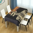 thumbnail image 4 of Yayeee Tablecloths 60" x 120" Rectangle Wrinkle Resistant Party Table Cover, Black Skeleton, 4 of 8