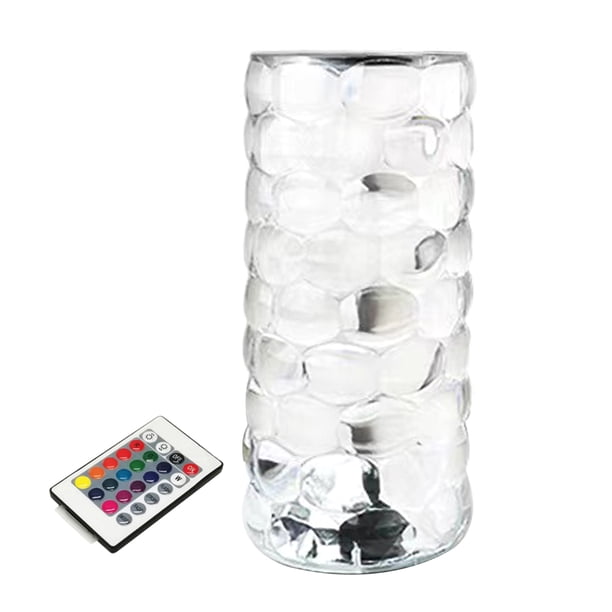 Lámpara de mesa Andoer de gota de agua acrílica 16 colores cambiantes