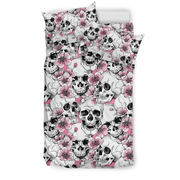 Juego de cama Cb03 con estampado de flores de cerezo