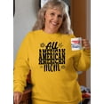 thumbnail image 2 of All American Mom Fireworks Sweatshirt Women -Image by Shutterstock, Female Small, 2 of 4