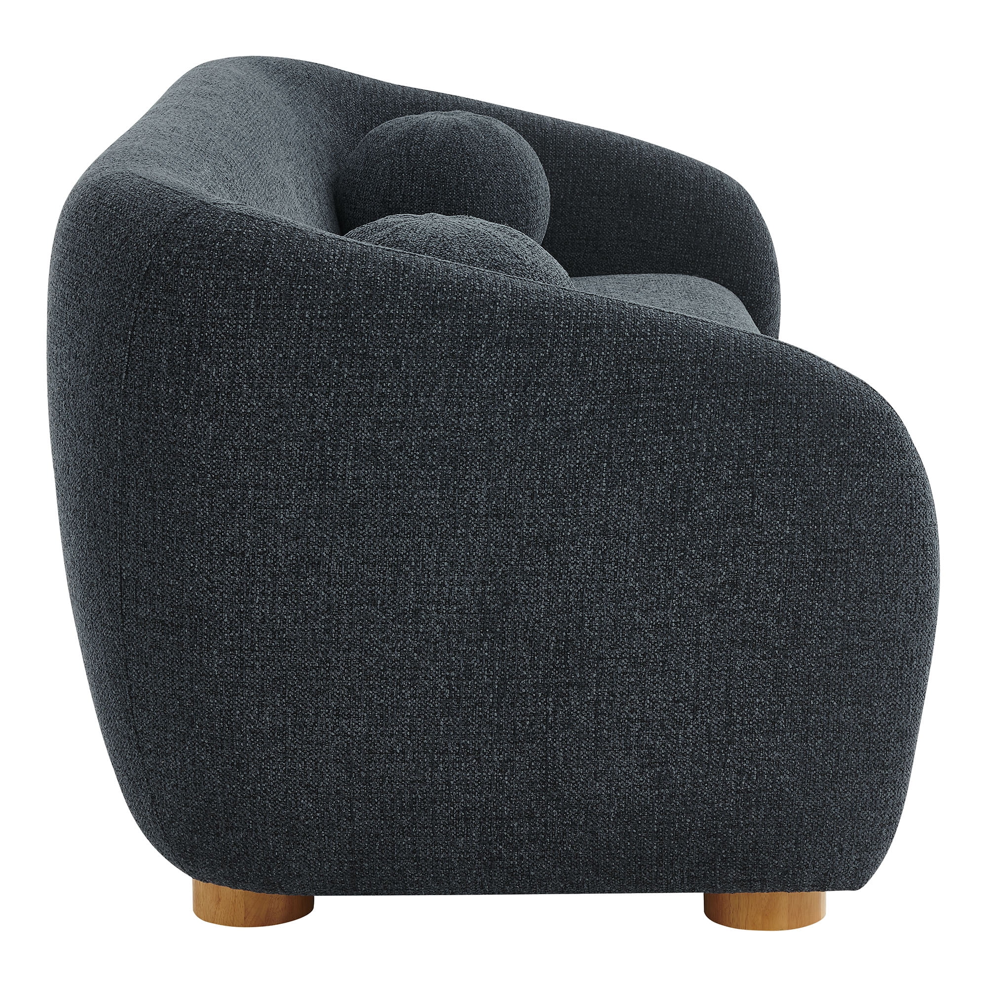 Holland 85" Chenille Fabric Sofa in Navy