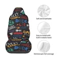 thumbnail image 4 of Wukai Basketball Full Set Car Seat Covers with Soft Padding Universal Auto Front Seats Protector and Cushion Mat, 4 of 5