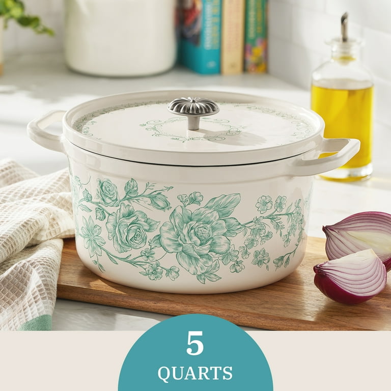 The Pioneer Woman Agatha Enameled Cast Iron 5-Quart Dutch Oven