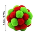 thumbnail image 2 of Interactive Cat Toy With Bell Soft Flexible Lightweight Plush Ball Built-In Bell Stimulates Hunting Instinct Relieves Loneliness Boredom Perfect For Kitten Play, 2 of 4