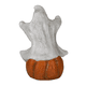 thumbnail image 2 of Adorno Fantasma Sobre Calabaza Halloween Decoración Clásica Vintage, 2 of 6