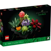 LEGO Icons Succulents, 5 Artificial Plant, Multicolor, Plastic, for Home Decor