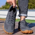 thumbnail image 5 of VeFlora Unisex Barefoot Minimalist Shoes, Wide Toe Box Zero Drop Sneakers, Breathable Non- Lightweight Casual Shoes for Trail Running Walking Hiking(Grey/38), 5 of 9