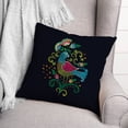 thumbnail image 3 of Creative Products Bright Folk Bird 18 x 18 Spun Poly Pillow, 3 of 3